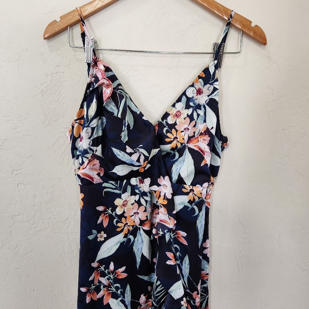Vici Capriccio Satin Floral Ruffle Maxi Dress - Picture 11 of 11